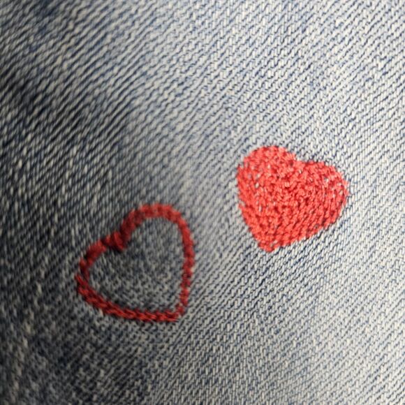 Levis Jeans Womens 28 Blue 535 Super Skinny Light Wash Denim customized 90s Y2K - Picture 6 of 13